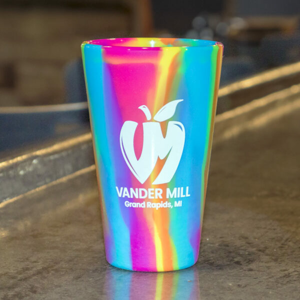 Vander Mill branded Silipint in the Hippie Hops/Tie-Dye color